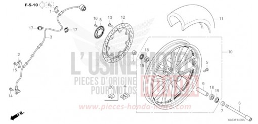 ROUE AVANT GB350SS de 2025